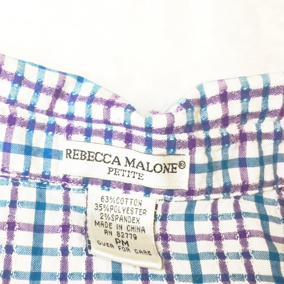 Rebecca Malone, Button Down Short Sleeve Summer👚 - Picture 6 of 8